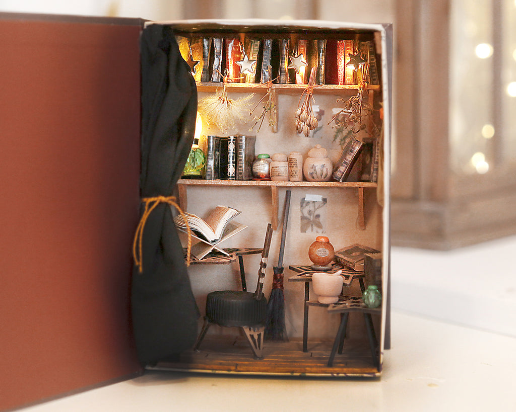 Making a Miniature Book Nook: Cozy Apothecary – Smile Mercantile Craft Co.