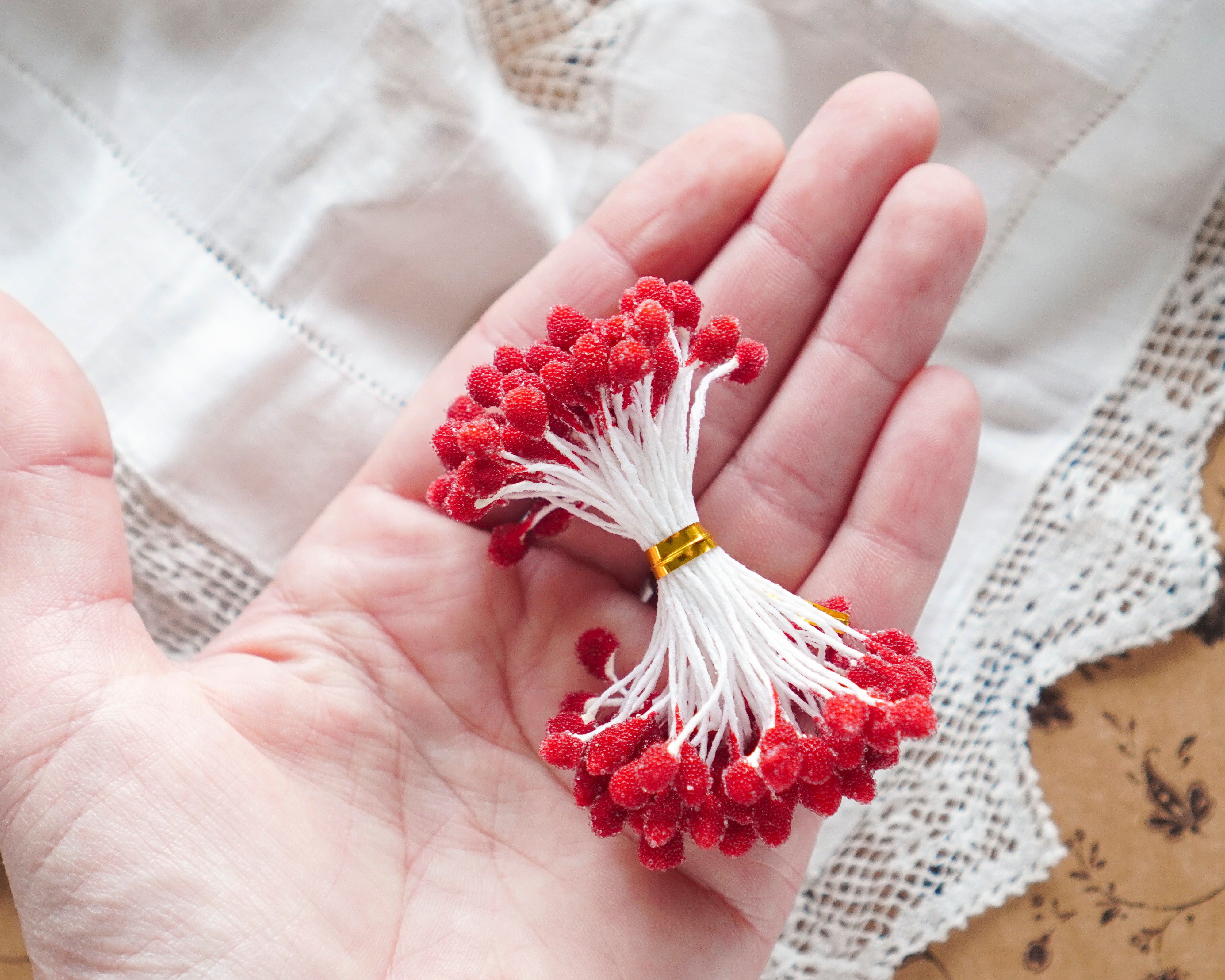 Sugared Berry Stamens, 50 Pcs.