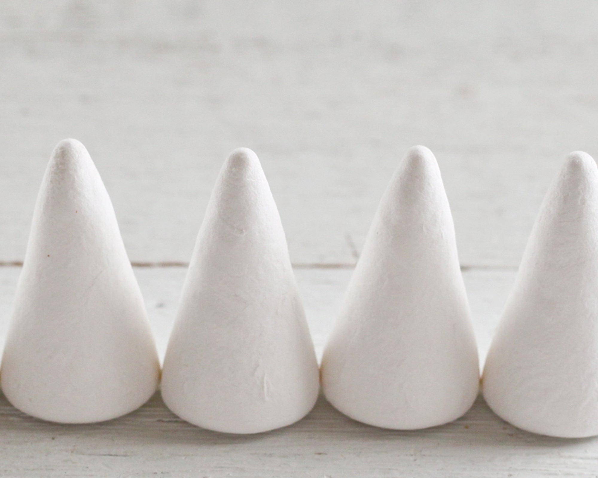 styrofoam craft cones 