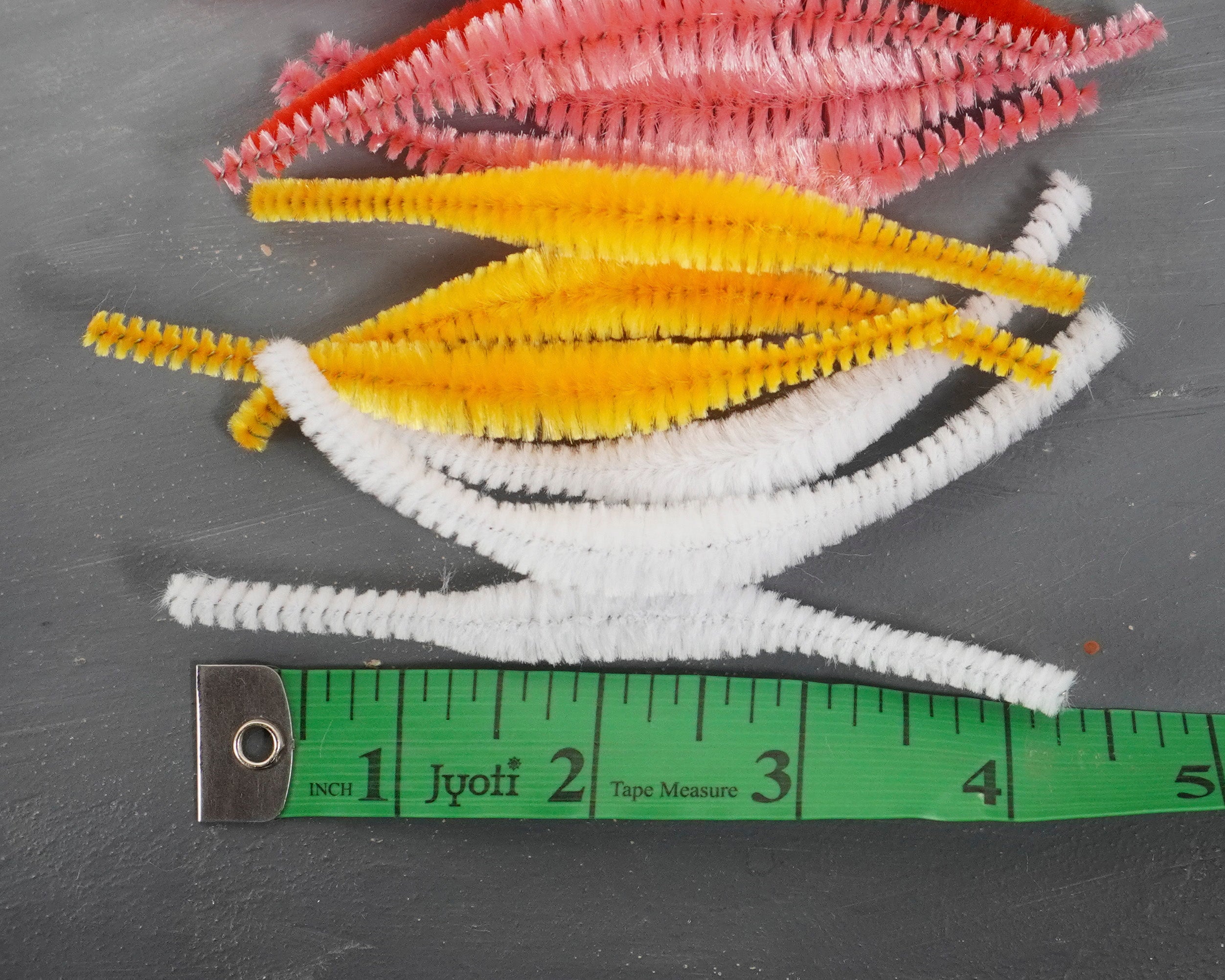 Bump Chenille Segments - Assorted Color Pipe Cleaners, 18 Pcs.