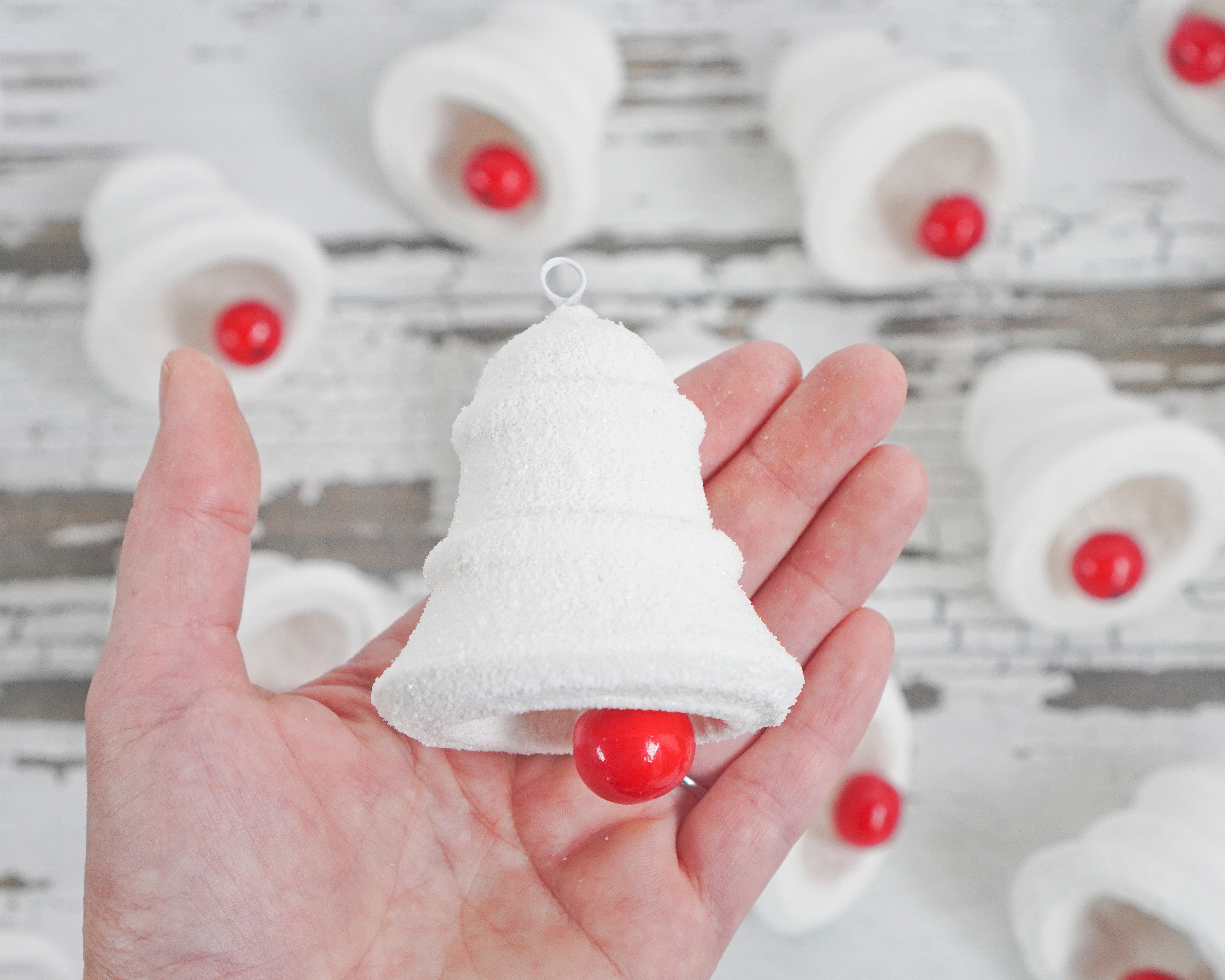 Snow Bell - Spun Cotton Christmas Ornament