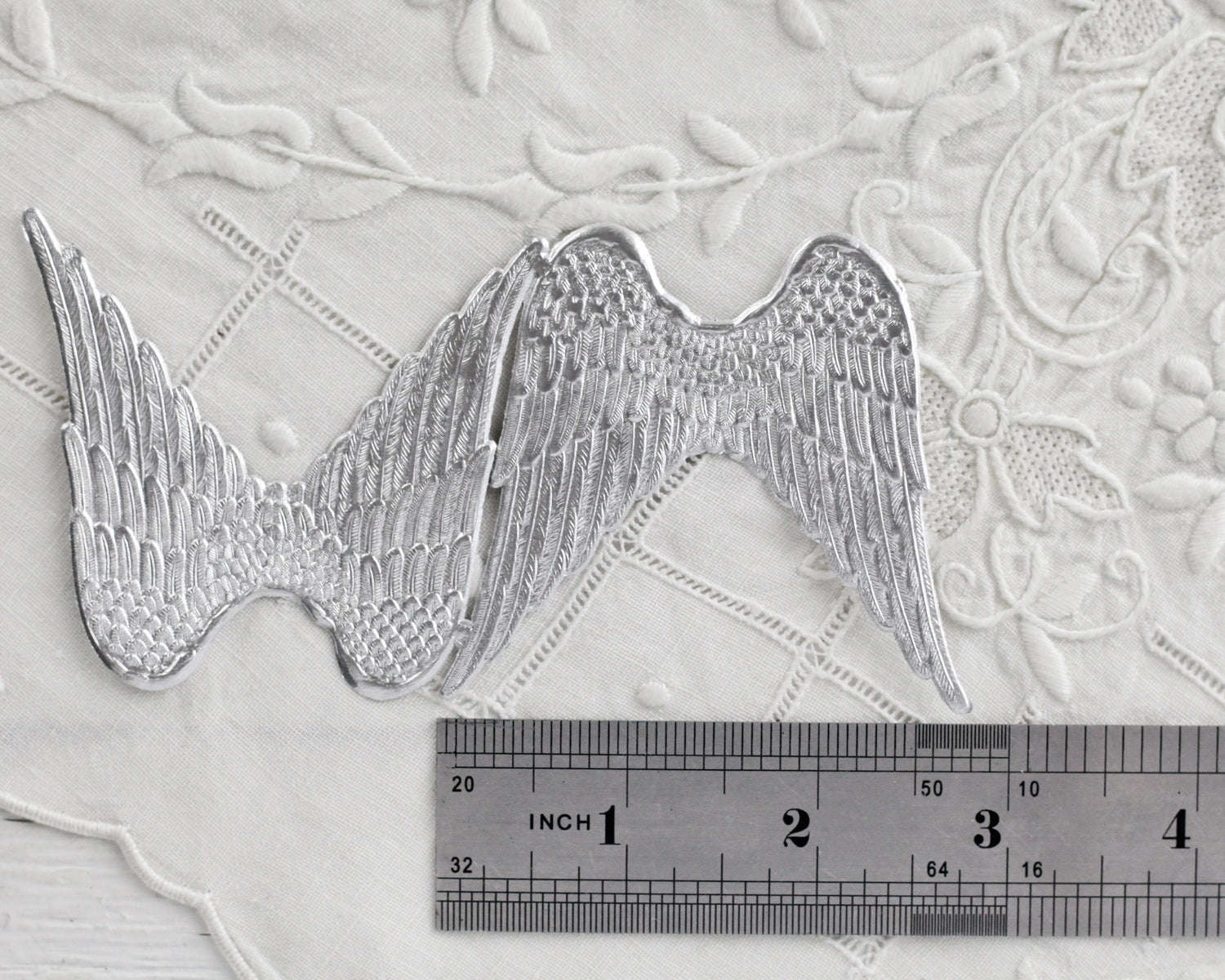 Large White Paper Dresden Angel Wings ~ 4